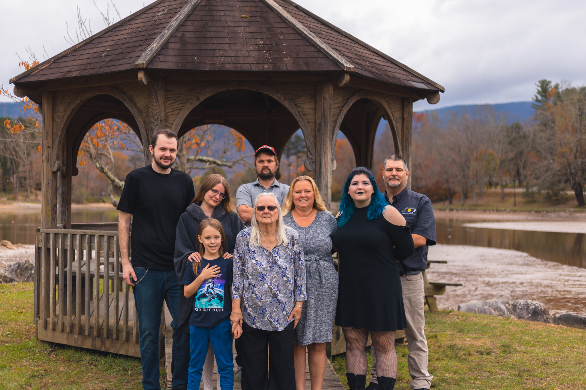 Fall Family Portraits at Lake Tomahawk