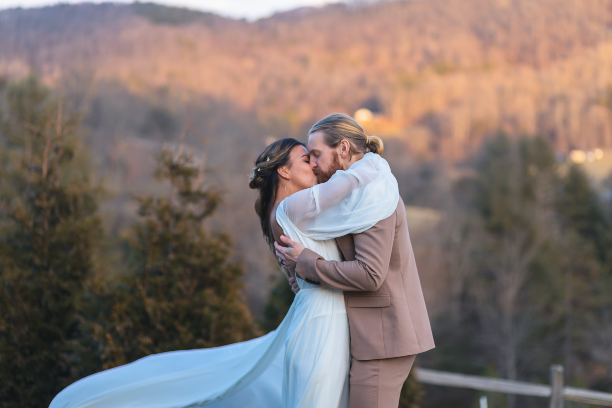 Dusty Blue Mountaintop Wedding at Chestnut Ridge